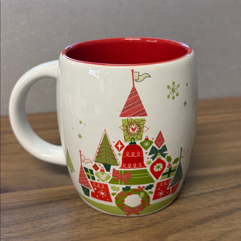 Starbucks Disney Parks Christmas mug.